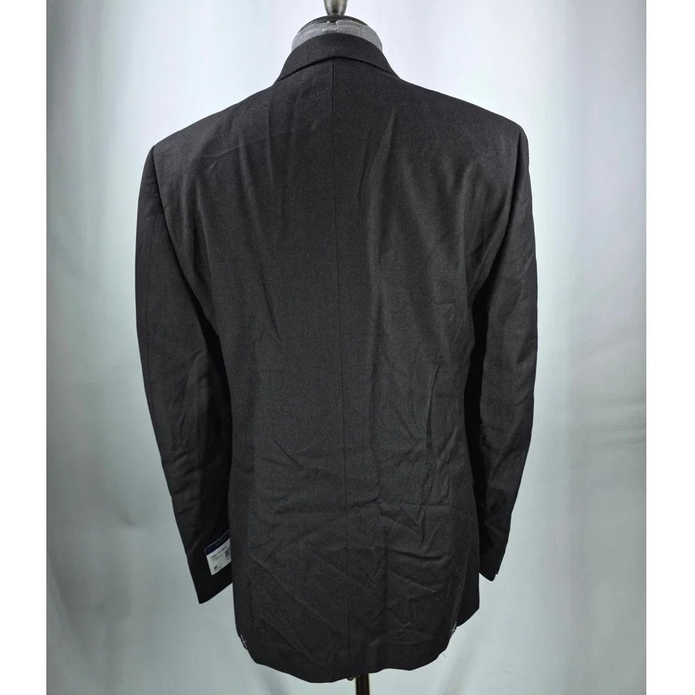 Tommy Hilfiger Sport Coat Mens 38L Dark Brown THFlex Wool Quiet‎ Luxury Polished